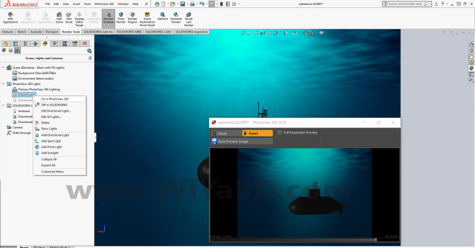SolidWorks Photoview 360 S025