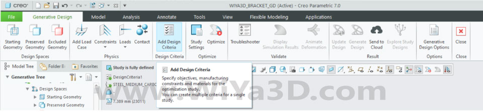 PTC Creo Topology Optimization Generative Design 020