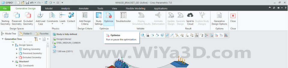 PTC Creo Topology Optimization Generative Design 024