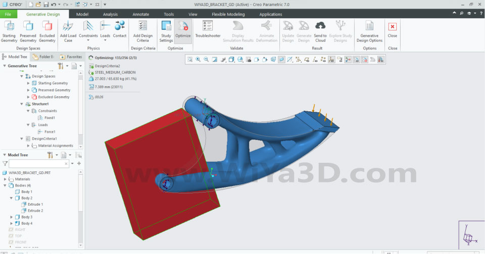 PTC Creo Topology Optimization Generative Design 025