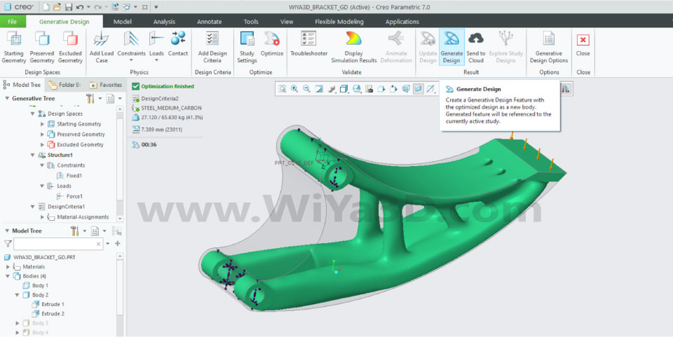 PTC Creo Topology Optimization Generative Design 027