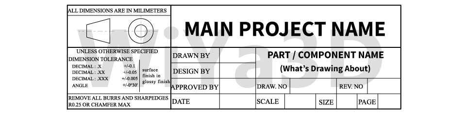 Title Block and Revision Block ~ Electrical Knowhow